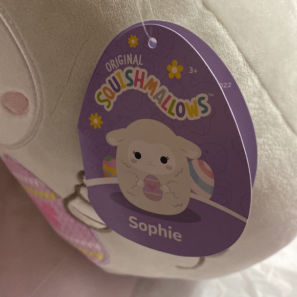 Original Squishmallows “Sophie” The Easter Lamb, 9 1/2” - Picture 4 of 5